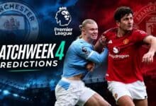 Premier League 26-27 Matchweek 4 Predictions