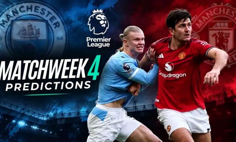 Premier League 26-27 Matchweek 4 Predictions