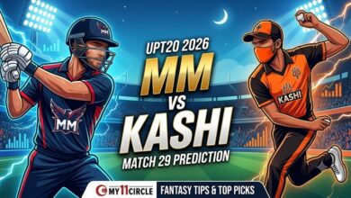 MM vs KASHI My11Circle Prediction UPT20 2026 Match 29
