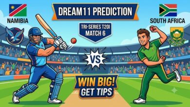 NAM vs SA Dream11 Prediction Match 6 | Pitch Report & My11 Circle Best Fantasy Cricket Tips (2026) 2 NAM vs SA Dream11 Prediction Match 6 Pitch Report & Fantasy Cricket Tips (2026)