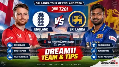 ENG vs SL Dream11 Prediction 3rd T20I 2026