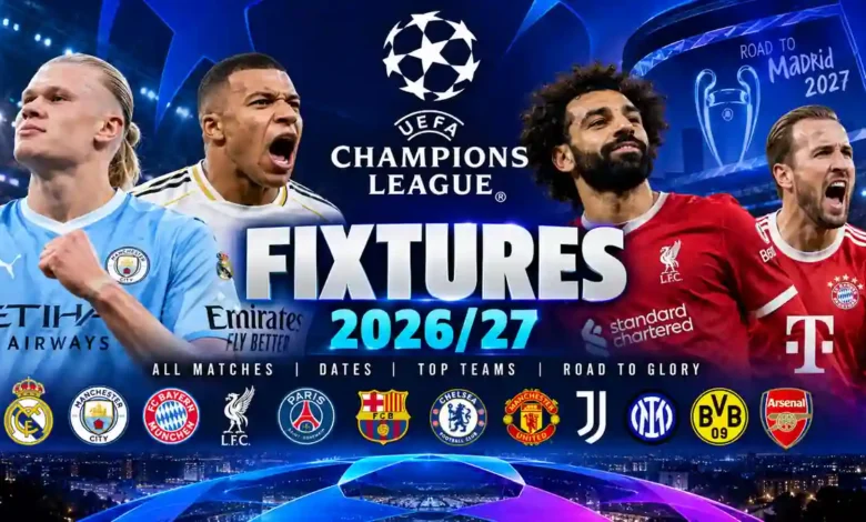 UEFA Champions League 26/27 Match day 1 Fixtures