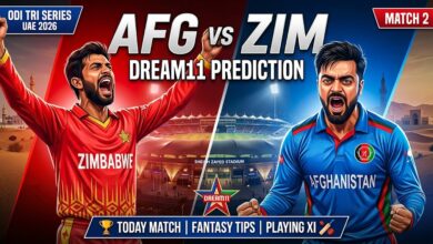 AFG vs ZIM Dream11 Prediction Match 2 UAE ODI Tri-Series 2026