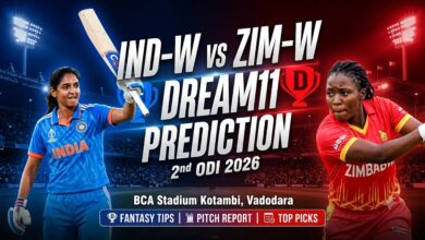 IND-W vs ZIM-W Dream11 Prediction 2nd ODI 2026 –Best Fantasy Tips, Pitch Report 1 IND-W vs ZIM-W Dream11 Prediction 2nd ODI 2026