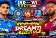 IND vs WI Dream11 Team Prediction 2nd T20I 2026