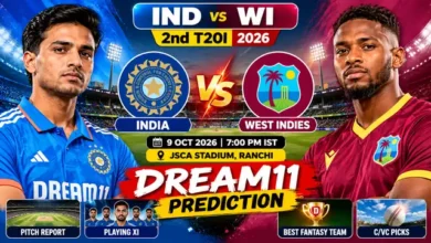 IND vs WI Dream11 Team Prediction 2nd T20I 2026: Pitch Report, Playing 11 & Best Fantasy Tips 1 IND vs WI Dream11 Team Prediction 2nd T20I 2026
