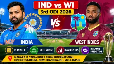 IND vs WI Dream11 Prediction 3rd ODI 2026
