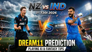 NZ vs IND Dream11 Prediction 1st T20i 2026