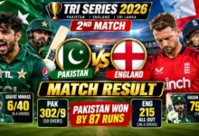 PAK vs ENG ODI Tri-Series 2026 Match 2 Summary: Pakistan Win by Massive 87 Runs