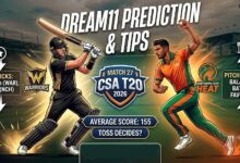 WAR vs NCH Dream11 Team Prediction Match 27 CSA T20 2026