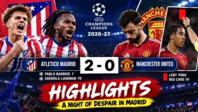Atletico Madrid vs Man United UCL 26-27 Highlight