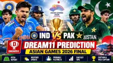 Ind vs Pak Dream11 Prediction Asian Games 2026: Final Team & Tips