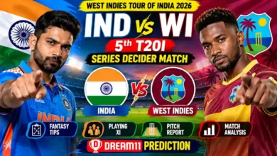 IND vs WI Dream11 Prediction 5th T20I 2026