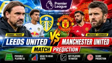 Leeds vs Manchester United Match Prediction Season 26-27