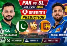 Pak vs SL Dream11 Team 2nd T20I 2026