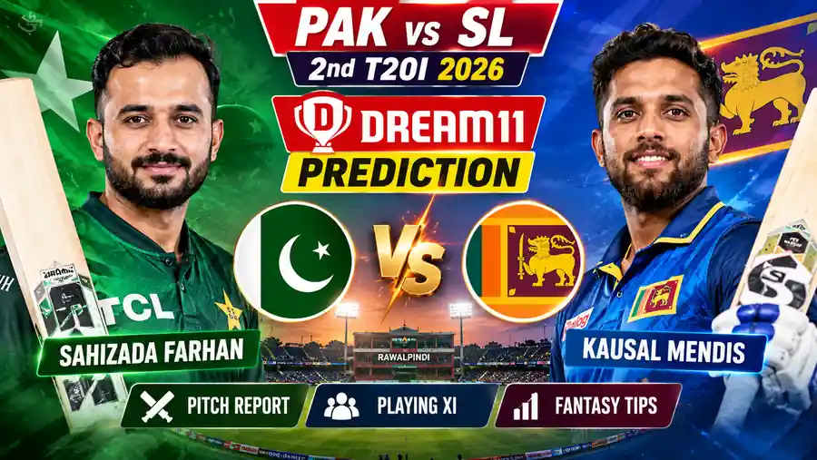 Pak vs SL Dream11 Team 2nd T20I 2026: Prediction, Pitch Report & Best Fantasy Tips 1 Pak vs SL Dream11 Team 2nd T20I 2026