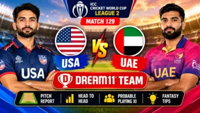 USA vs UAE Dream11 team Match 129 ICC CWC League 2
