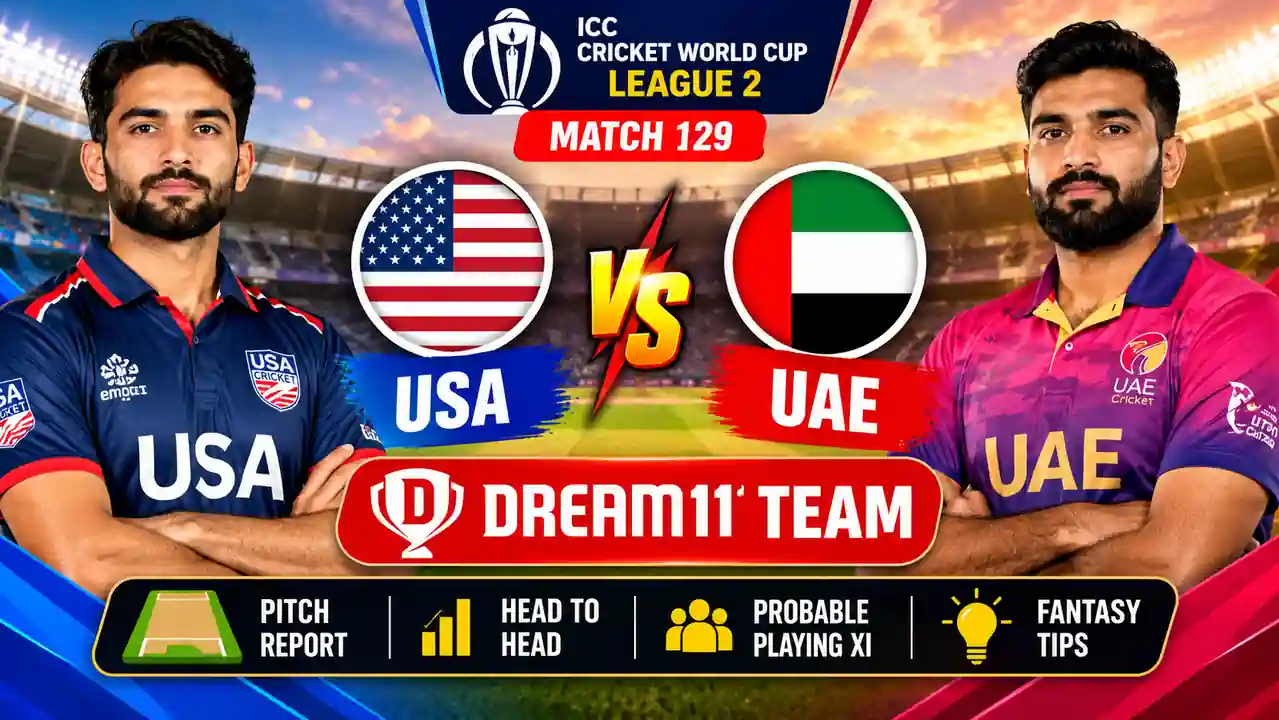 USA vs UAE Dream11 team Match 129 ICC CWC League 2